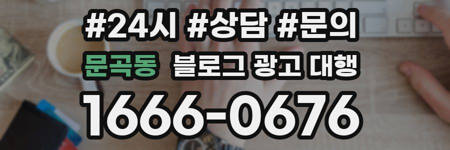 문곡동 블로그 광고 대행