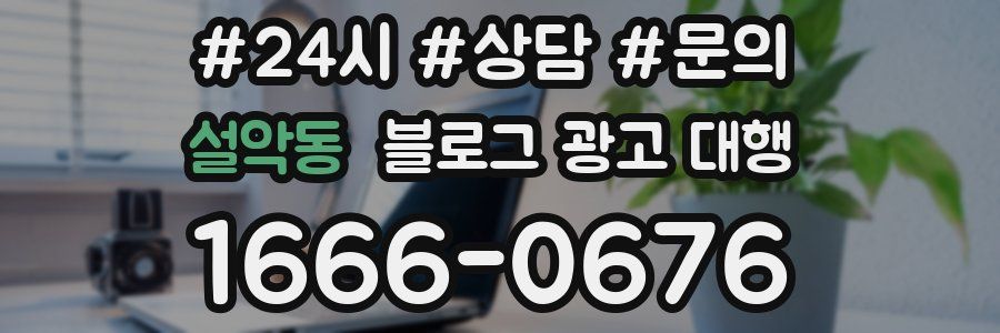 설악동 블로그 광고 대행