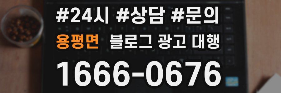 용평면 블로그 광고 대행