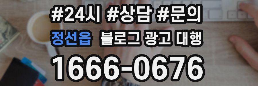 정선읍 블로그 광고 대행
