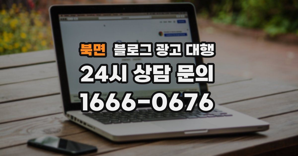 북면 블로그 광고 대행