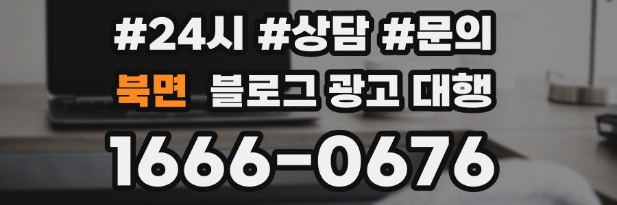 북면 블로그 광고 대행