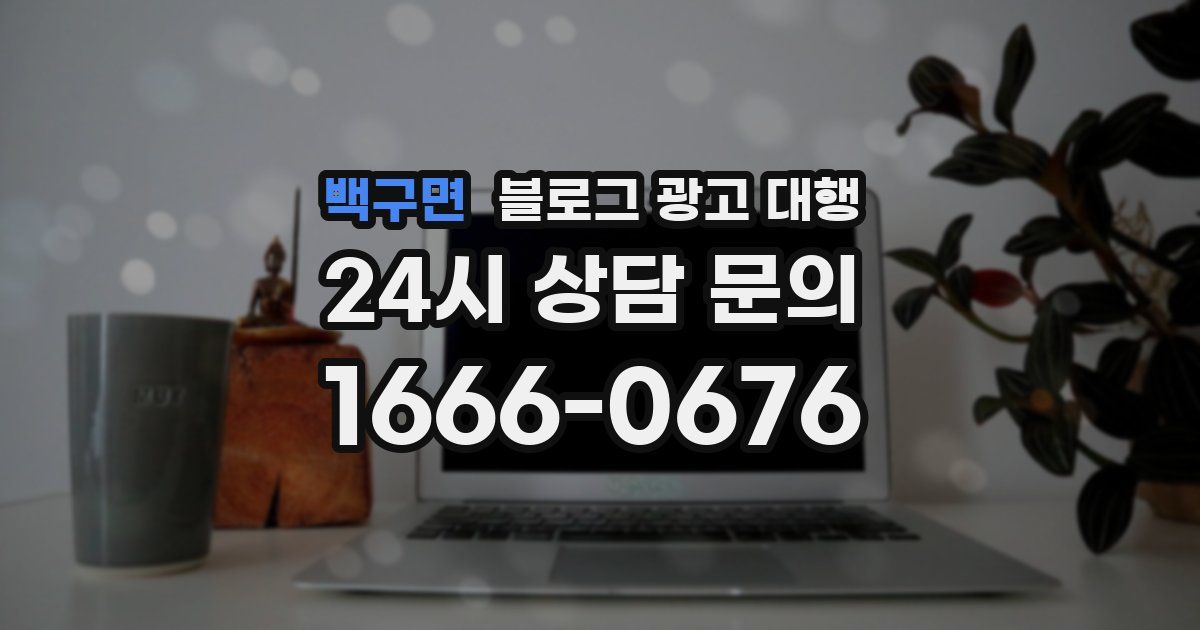 백구면 블로그 광고 대행