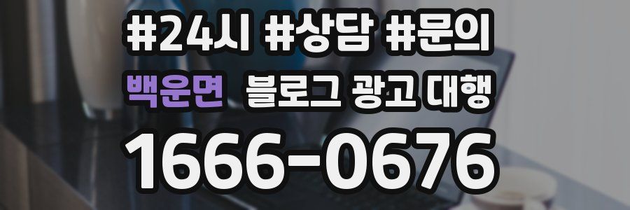 백운면 블로그 광고 대행
