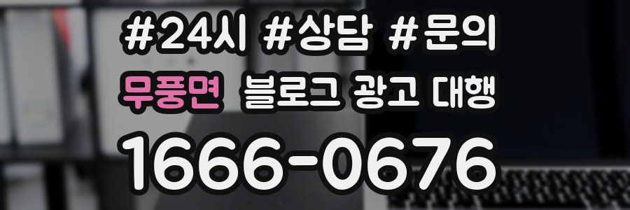 무풍면 블로그 광고 대행