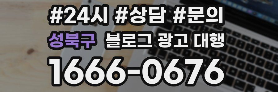 성북구 블로그 광고 대행