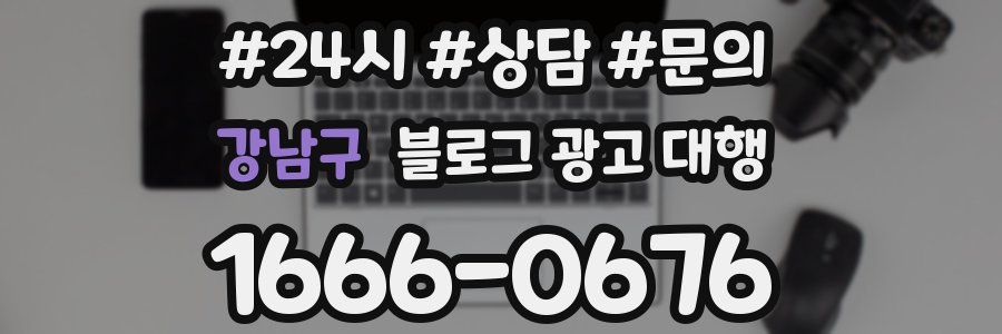 강남구 블로그 광고 대행
