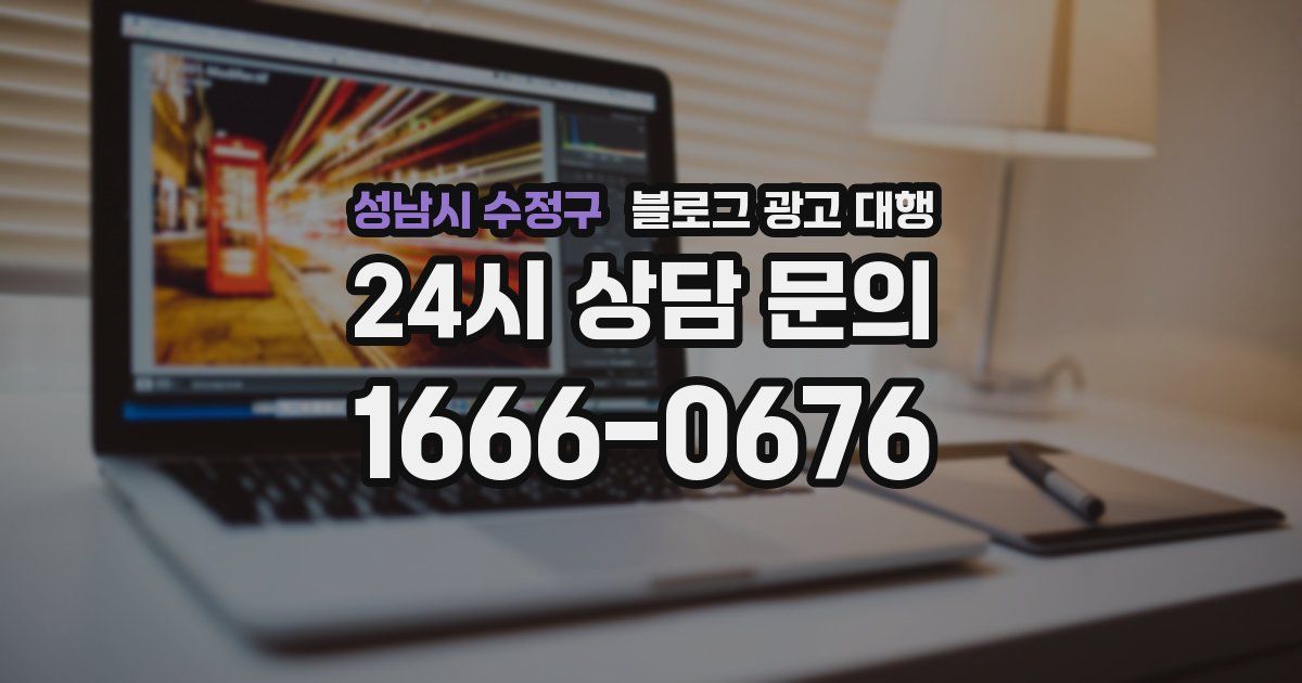 성남시 수정구 블로그 광고 대행
