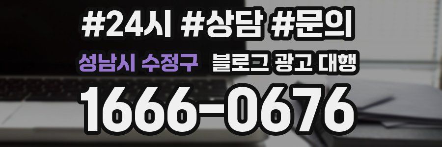 성남시 수정구 블로그 광고 대행