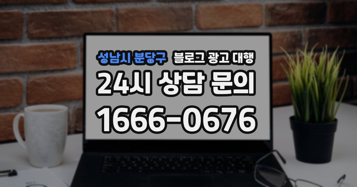 성남시 분당구 블로그 광고 대행