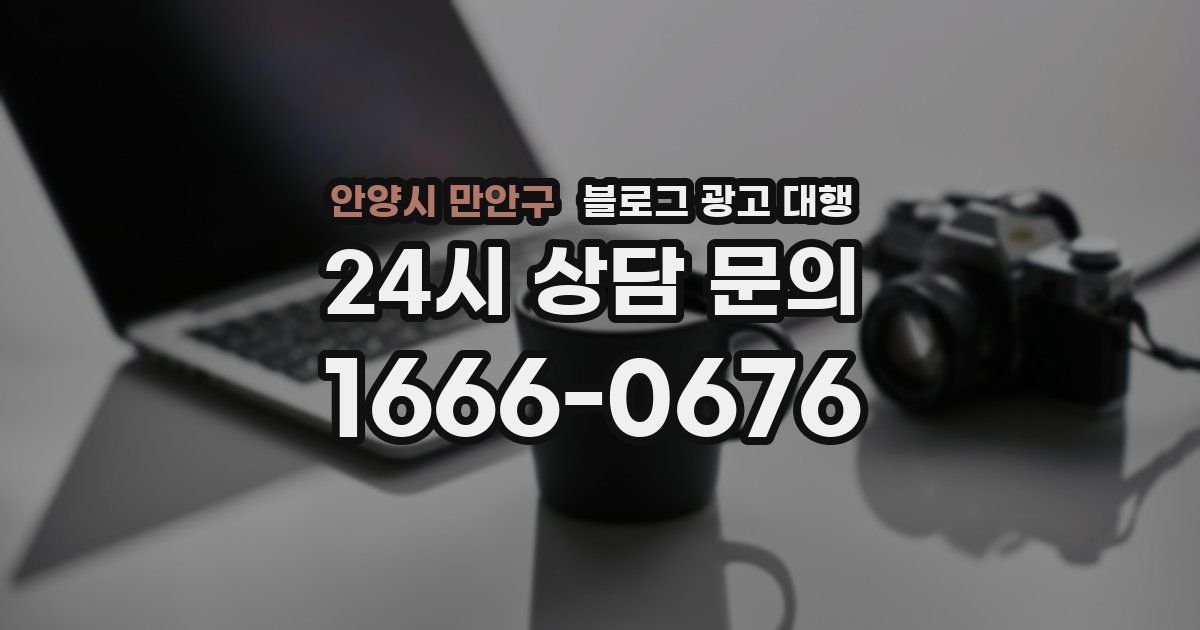 안양시 만안구 블로그 광고 대행
