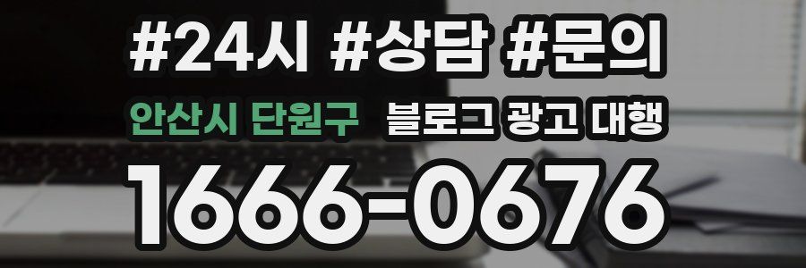 안산시 단원구 블로그 광고 대행