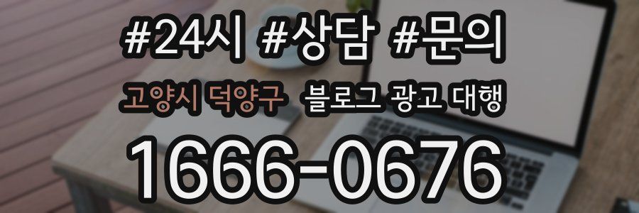 고양시 덕양구 블로그 광고 대행