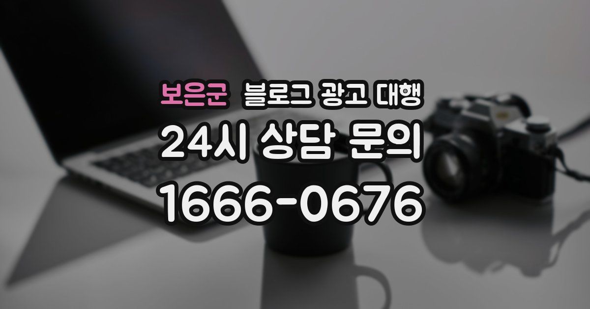 보은군 블로그 광고 대행
