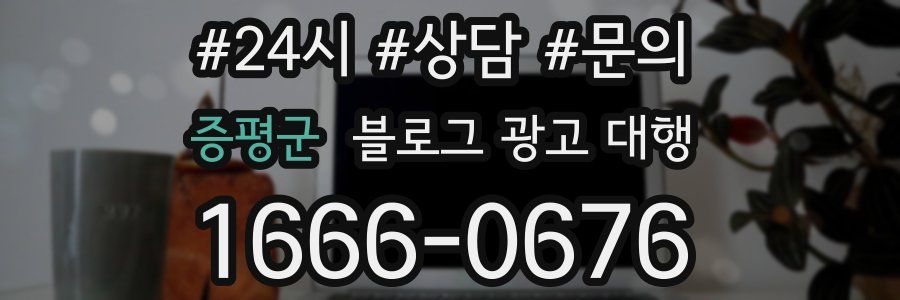 증평군 블로그 광고 대행