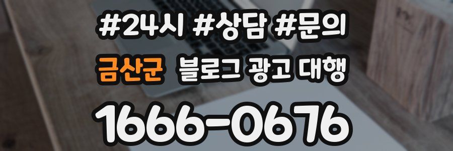 금산군 블로그 광고 대행