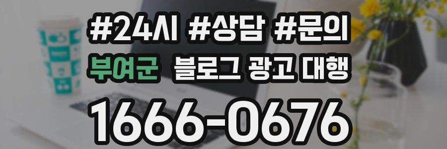 부여군 블로그 광고 대행