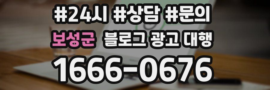 보성군 블로그 광고 대행