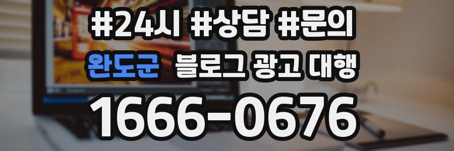 완도군 블로그 광고 대행