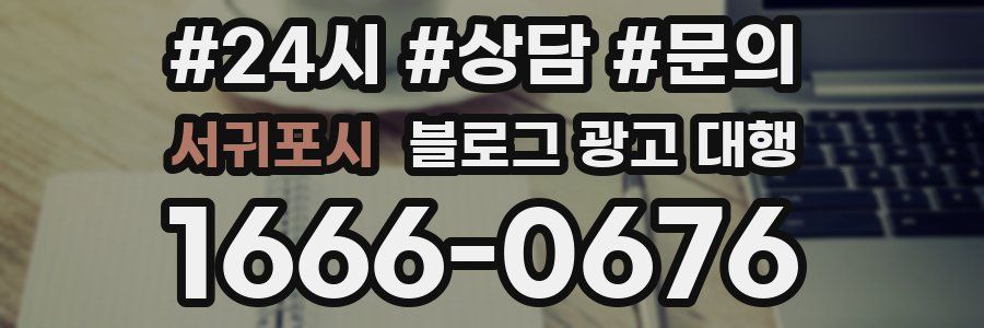 서귀포시 블로그 광고 대행