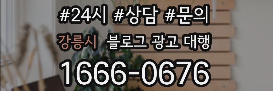 강릉시 블로그 광고 대행