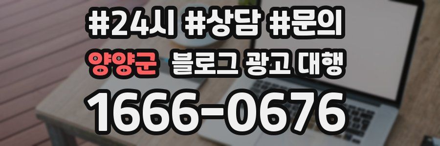 양양군 블로그 광고 대행