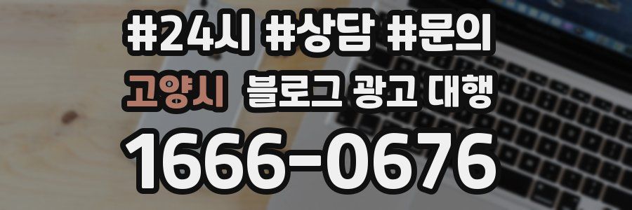 고양시 블로그 광고 대행