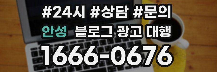 안성 블로그 광고 대행