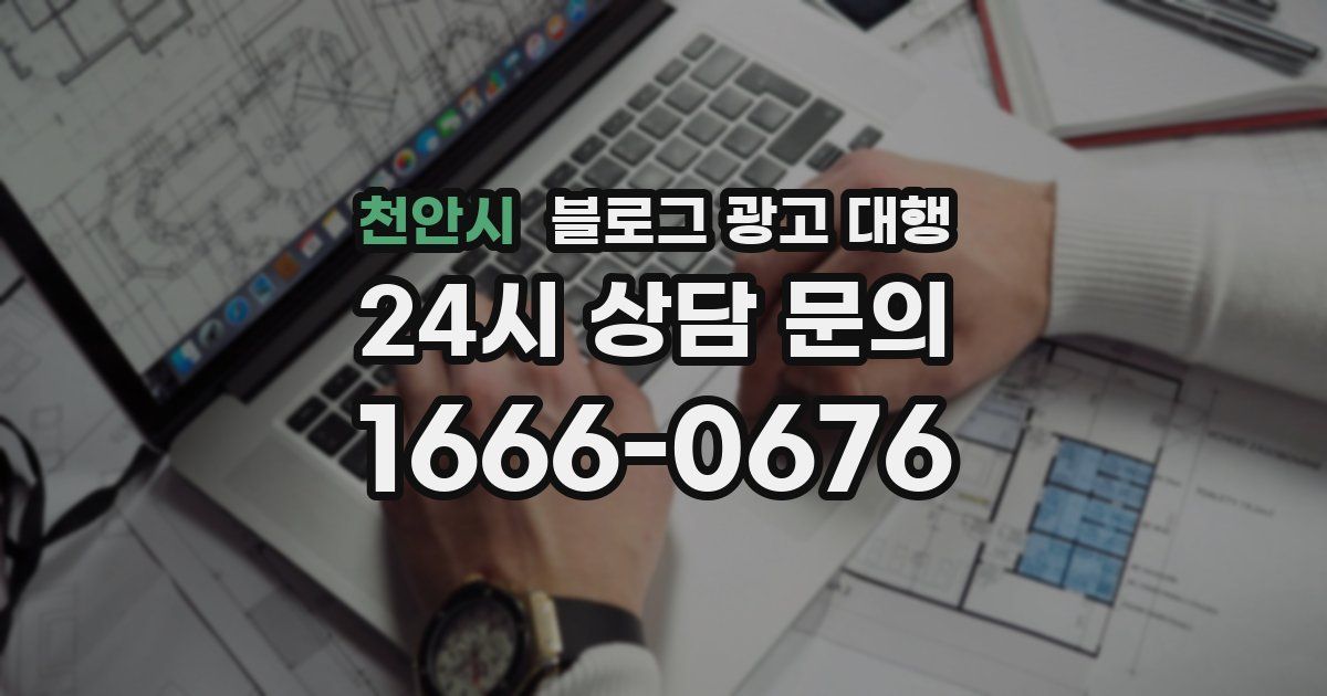 천안시 블로그 광고 대행