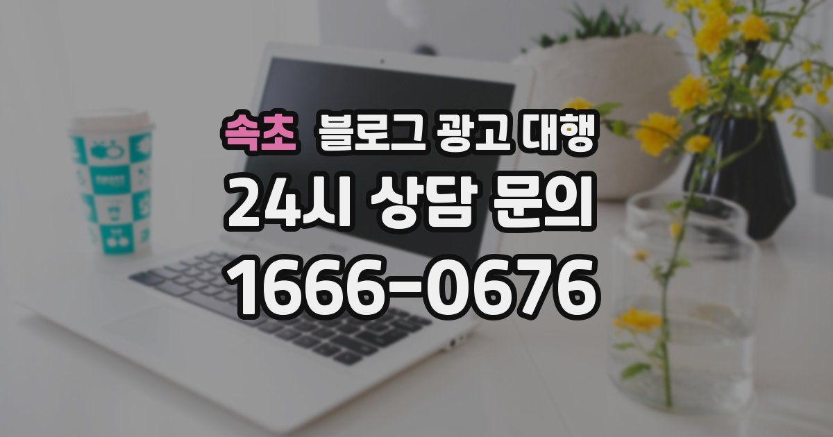 속초 블로그 광고 대행