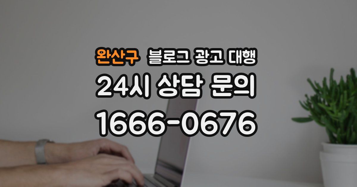완산구 블로그 광고 대행