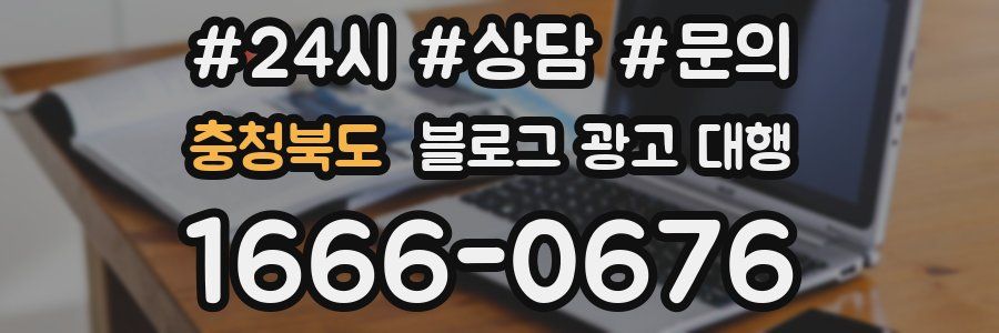 충청북도 블로그 광고 대행