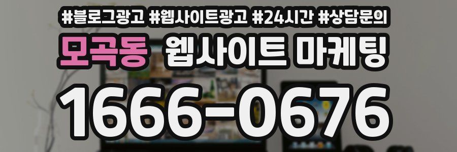 모곡동 웹사이트 마케팅