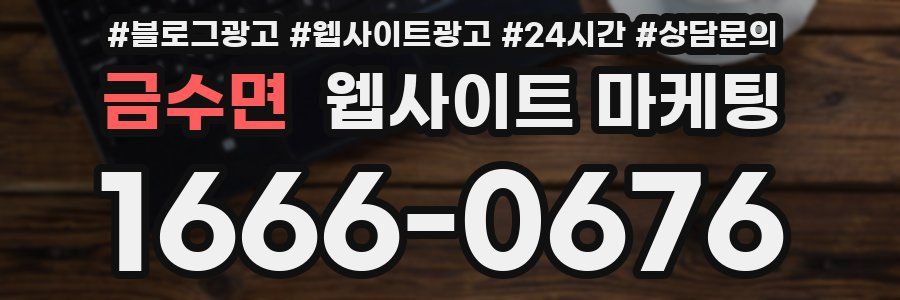 금수면 웹사이트 마케팅