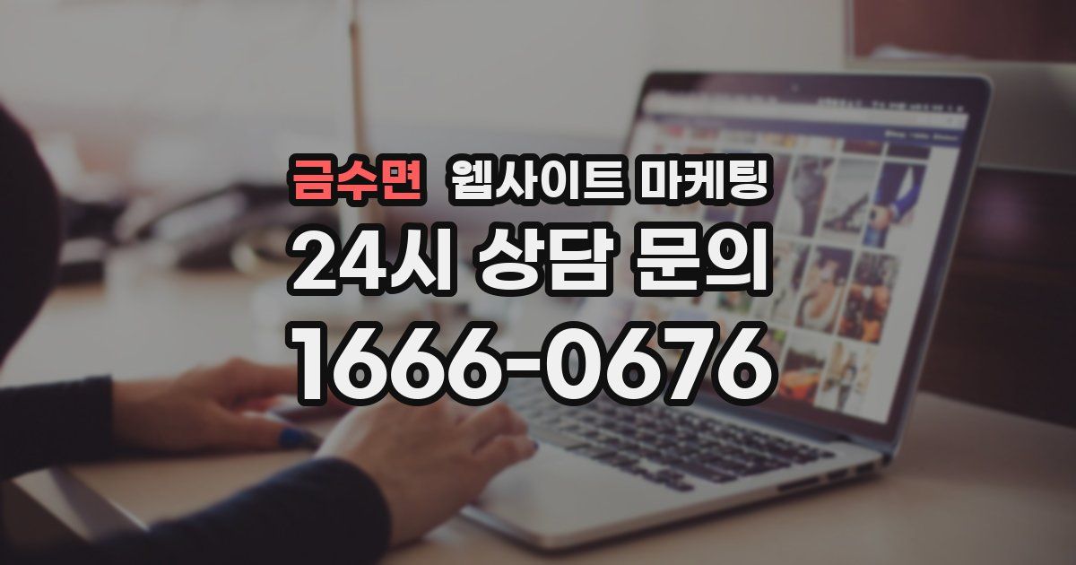 금수면 웹사이트 마케팅