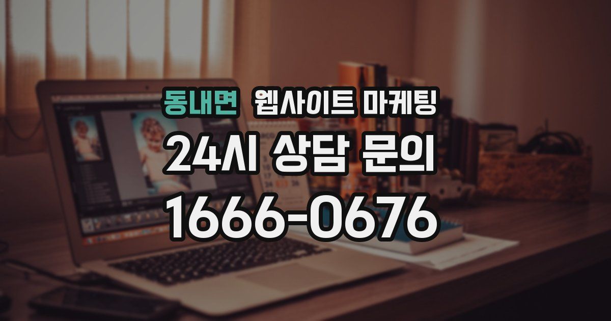 동내면 웹사이트 마케팅
