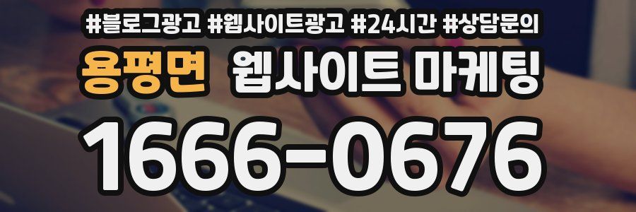 용평면 웹사이트 마케팅