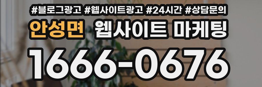 안성면 웹사이트 마케팅
