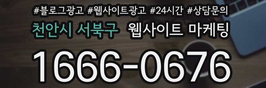 천안시 서북구 웹사이트 마케팅