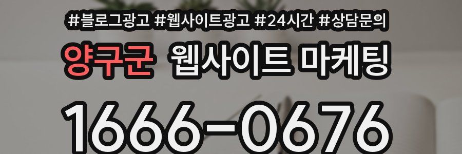 양구군 웹사이트 마케팅