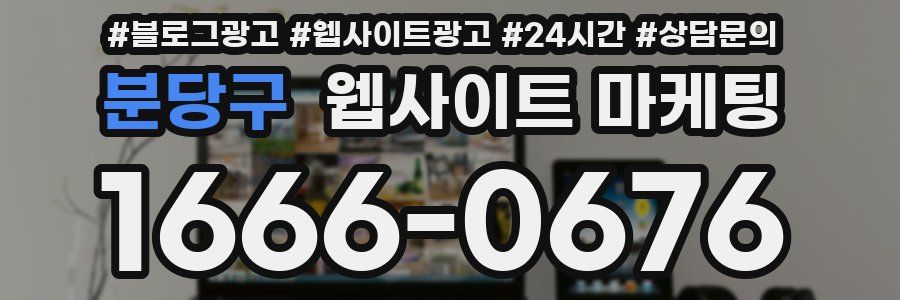 분당구 웹사이트 마케팅