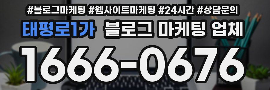 태평로1가 블로그 마케팅 업체