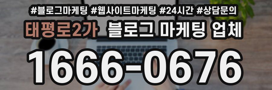 태평로2가 블로그 마케팅 업체