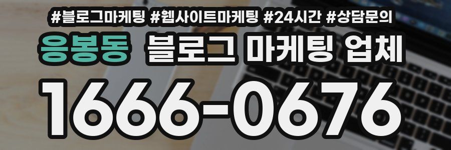 응봉동 블로그 마케팅 업체