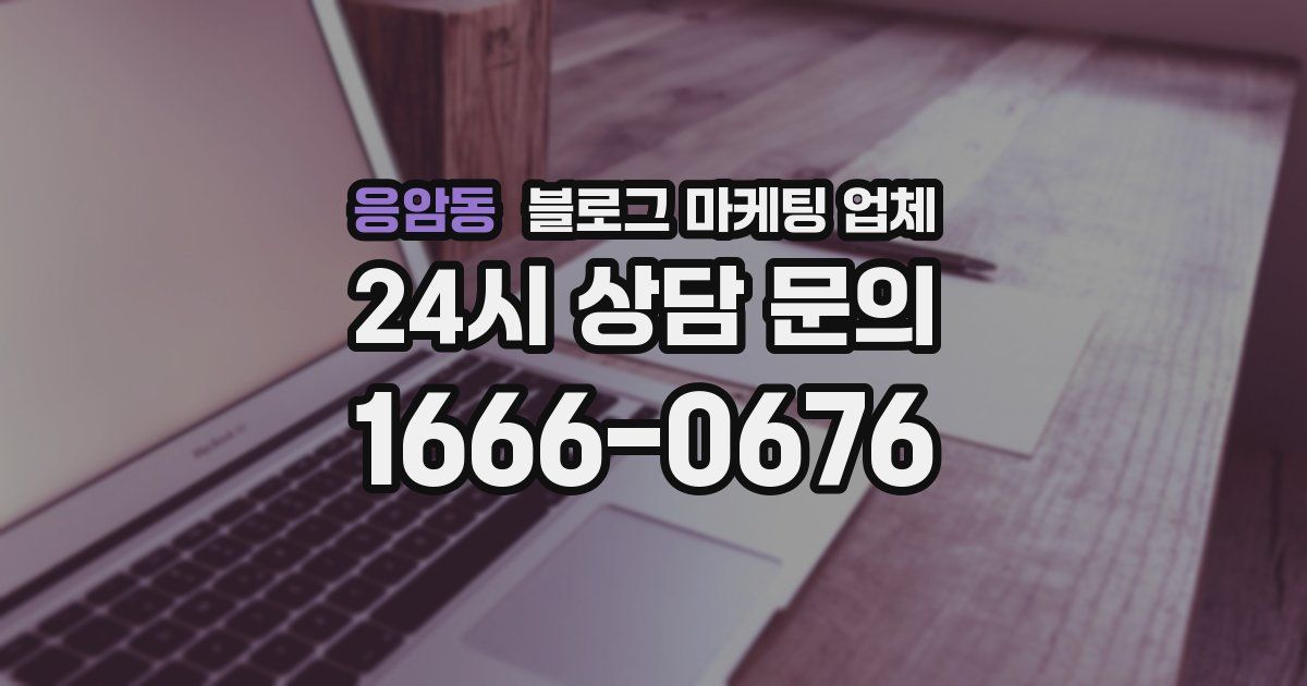 응암동 블로그 마케팅 업체