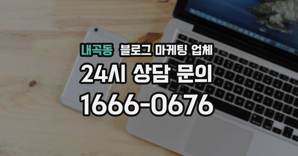 내곡동 블로그 마케팅 업체