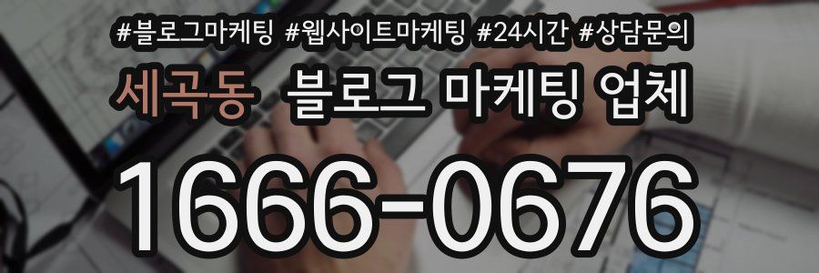 세곡동 블로그 마케팅 업체