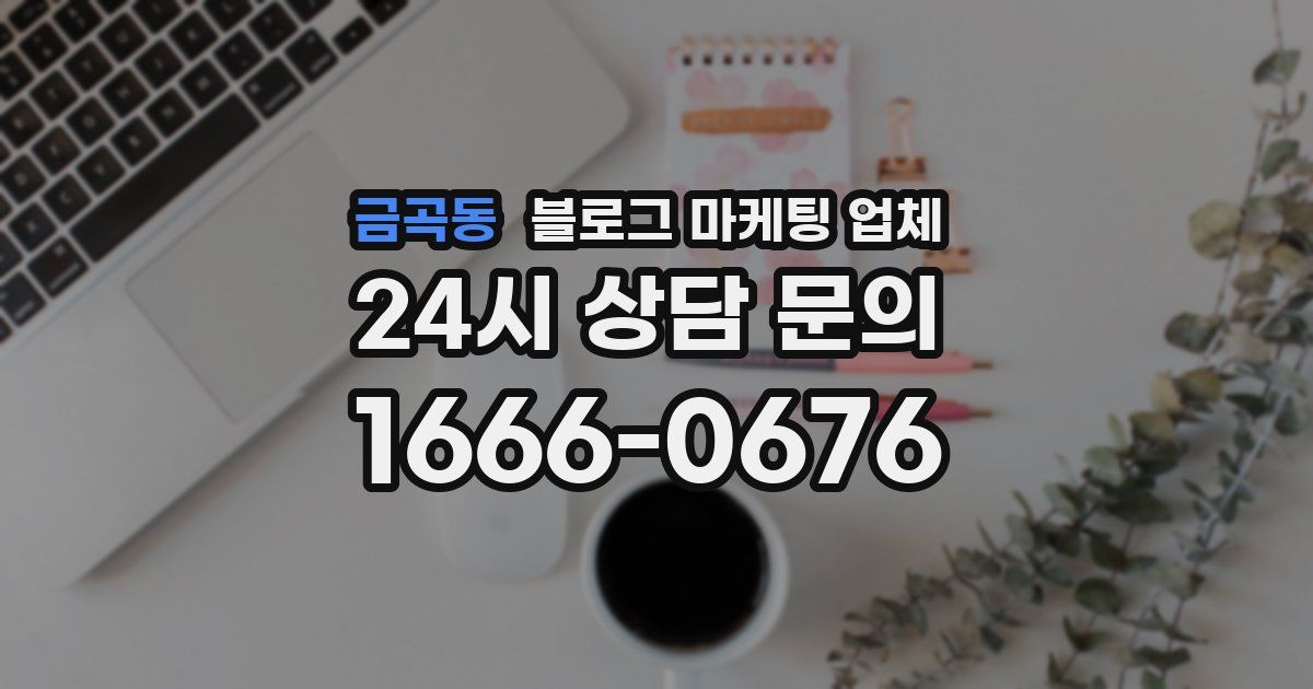 금곡동 블로그 마케팅 업체