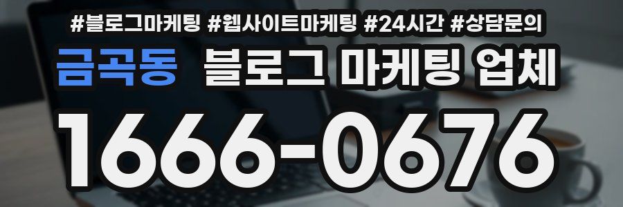 금곡동 블로그 마케팅 업체