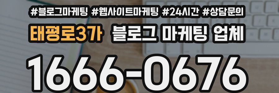 태평로3가 블로그 마케팅 업체